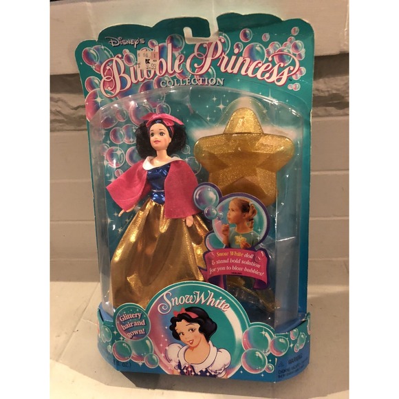 Disney's Bubble Princess Collection Snow White Mattel Vintage 1995 Glittery 4057